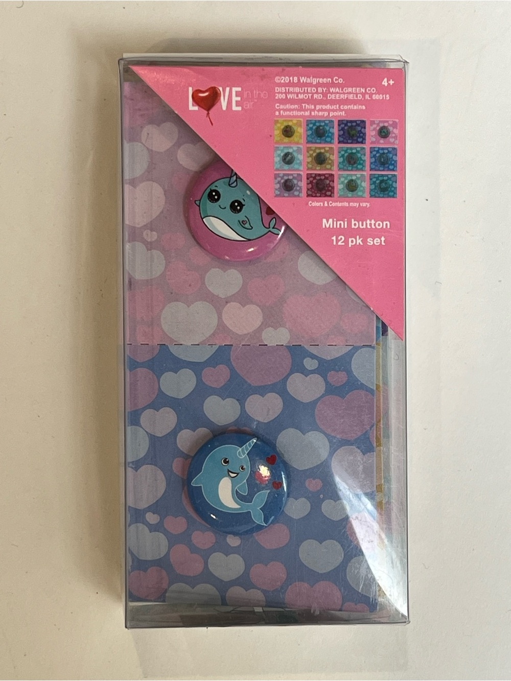 Love in the Air Mini Button 12 Pack Set NIP
